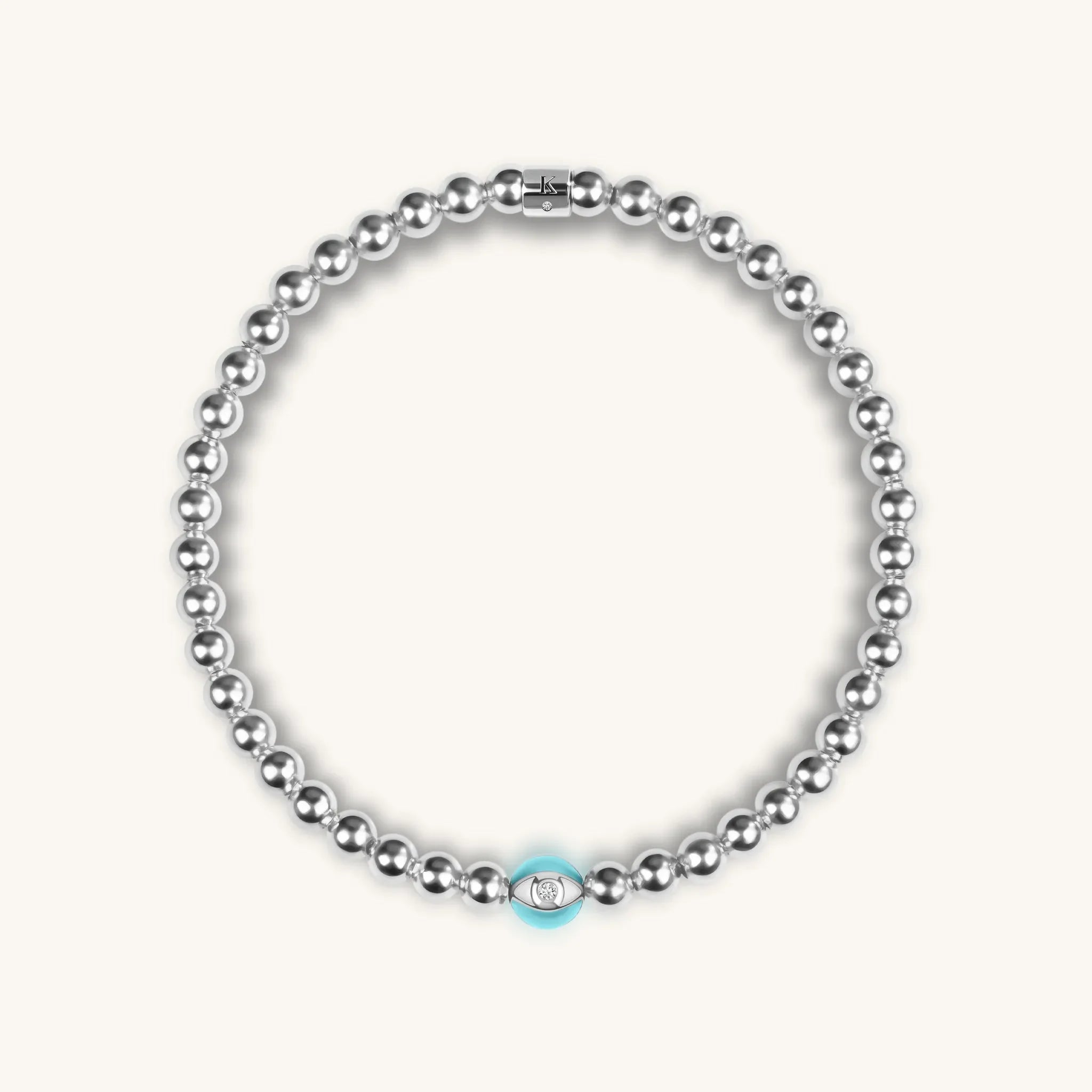 Serene Contemplation - Evil Eye Charm Bracelet