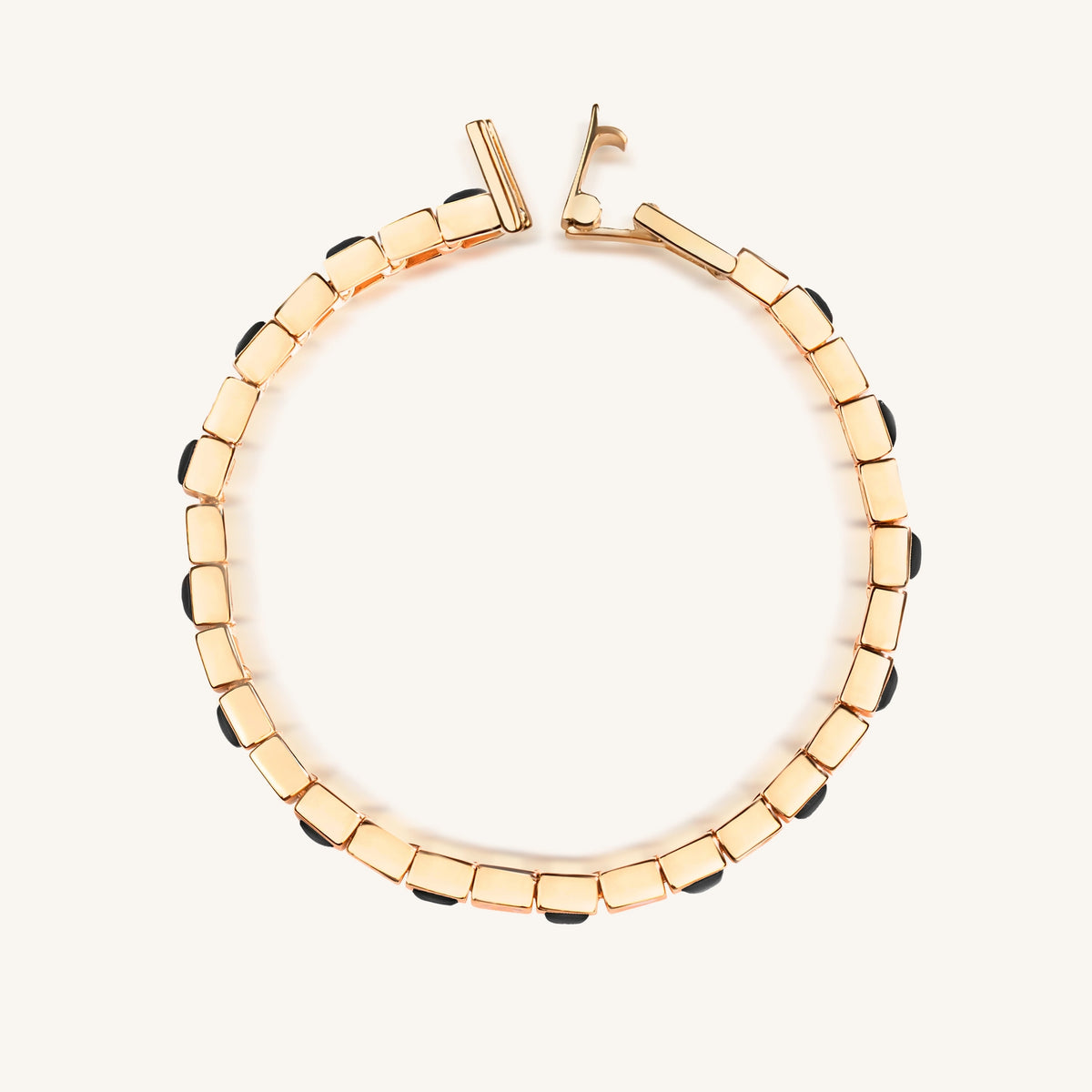 Aligned in Harmony Multi Charm Onyx Bracelet
