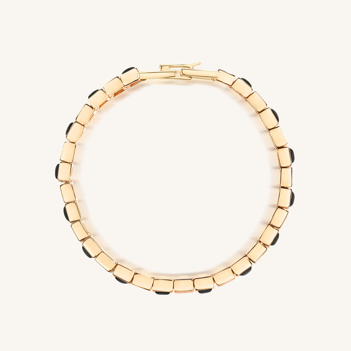 Aligned in Harmony Multi Charm Onyx Bracelet