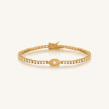 Hopeful Abundance Evil Eye Tennis Bracelet