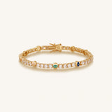 Fortuitous Traveler Multi-Symbol Tennis Bracelet