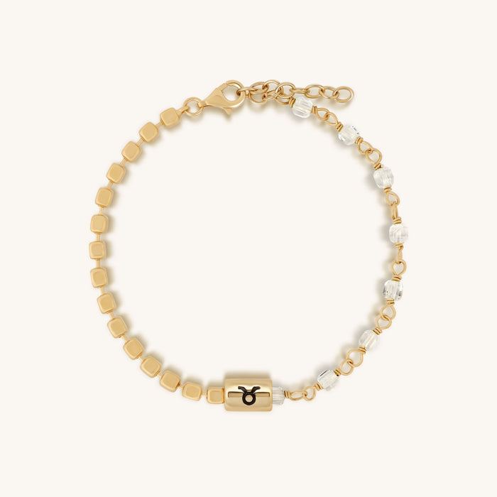 Trustworthy Ambition Taurus Clear Quartz Bracelet
