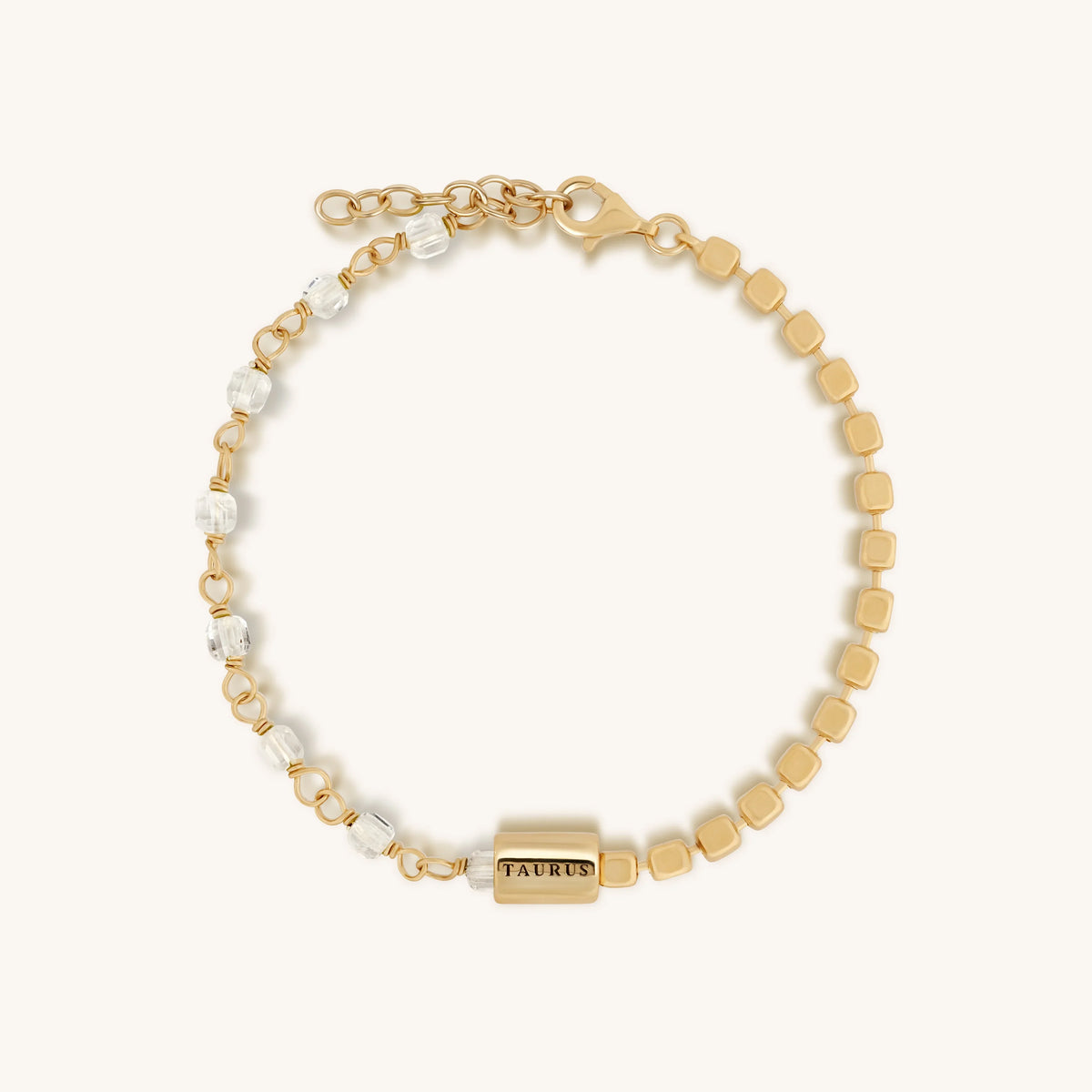 Trustworthy Ambition Taurus Clear Quartz Bracelet