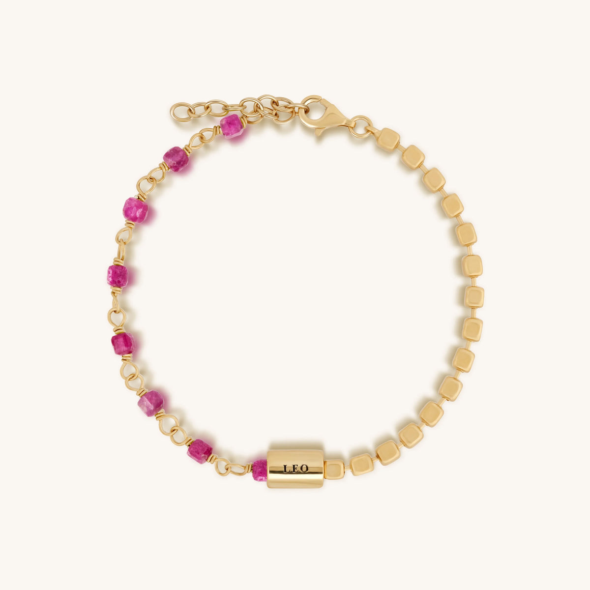 Charming Vitality Leo Ruby Bracelet