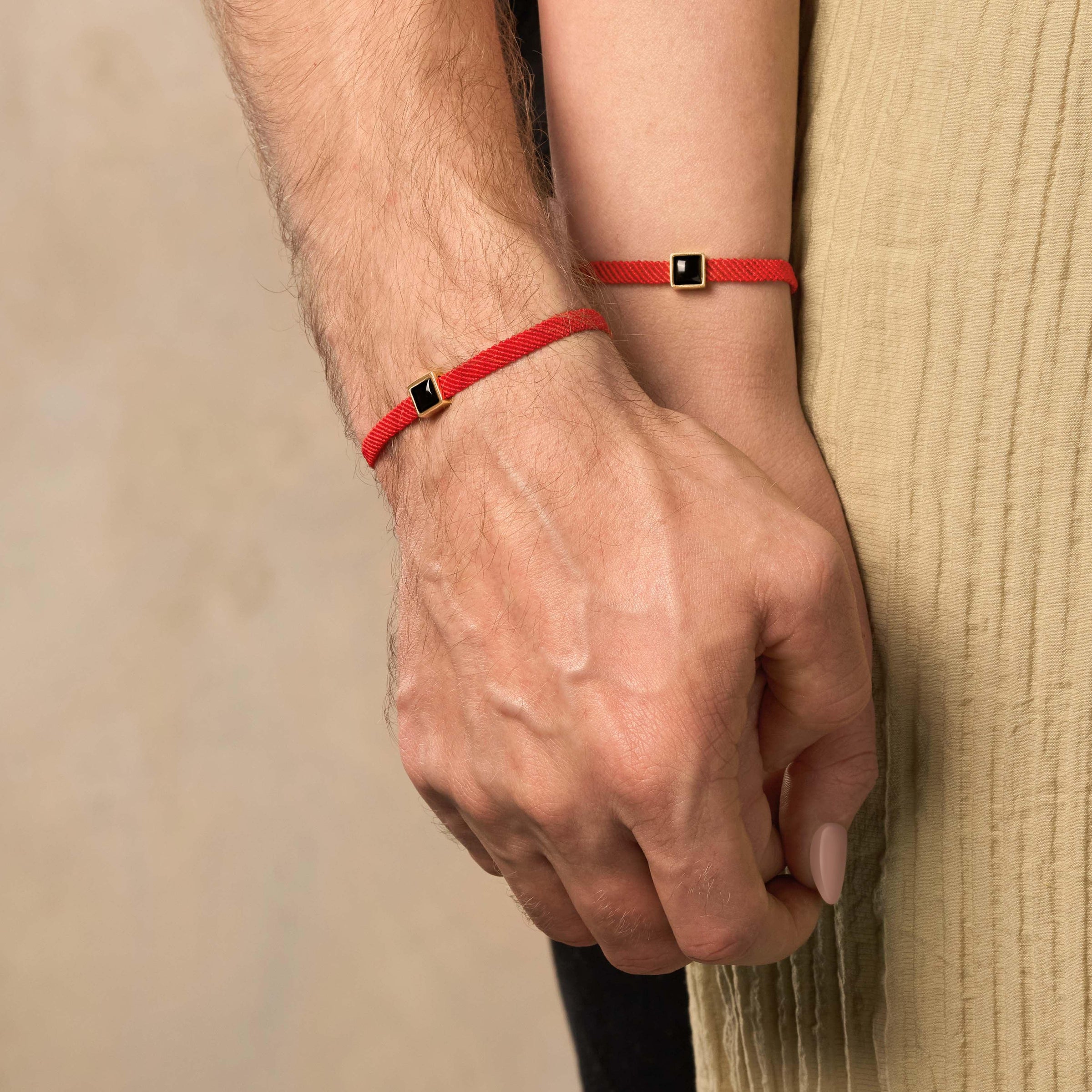 Resilient Renewal - Onyx Red String Bracelet