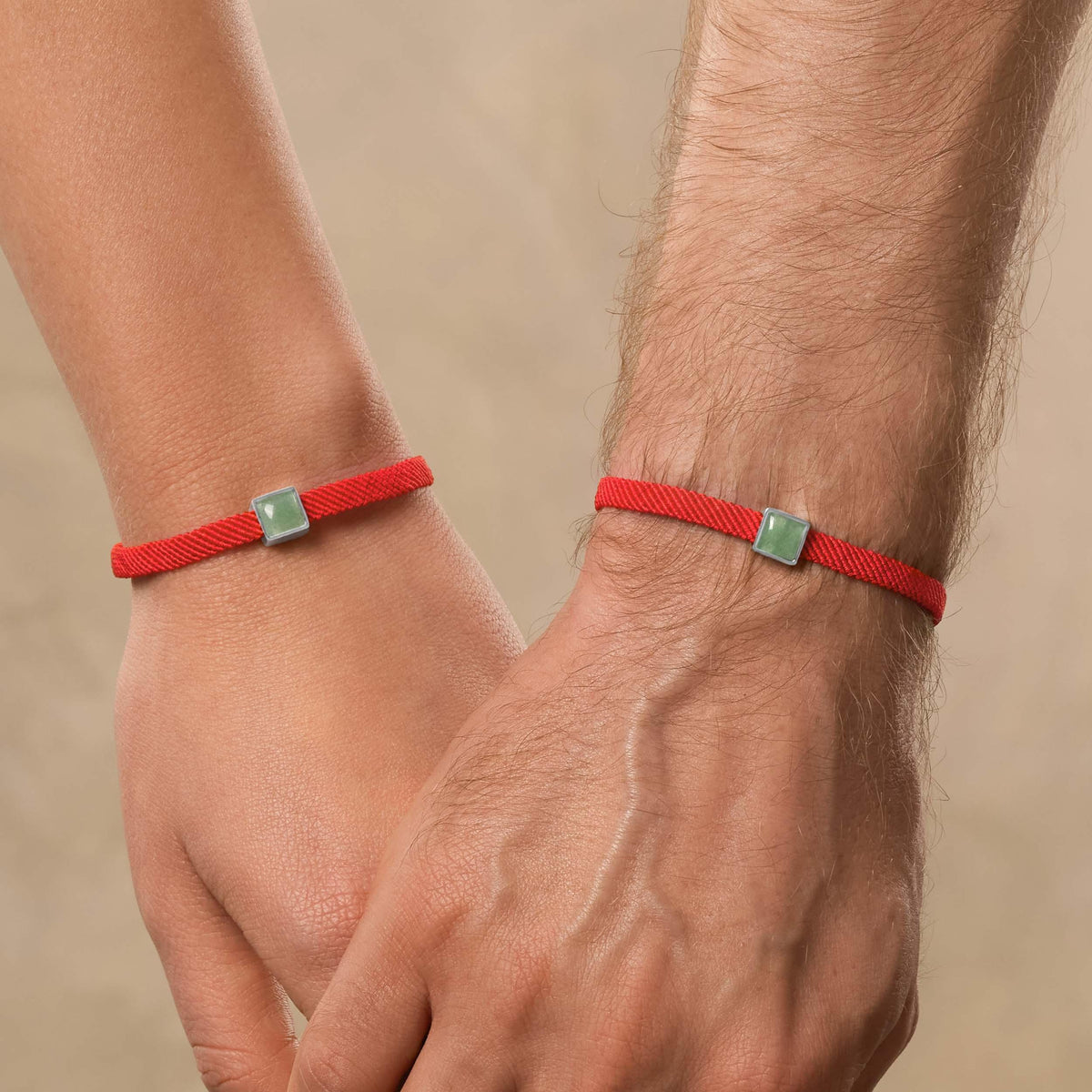 Living Essence Jade Red String Bracelet