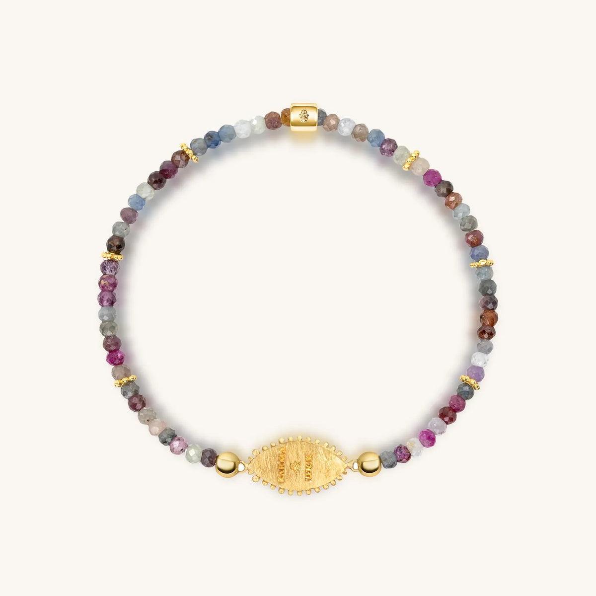 Spiritual Power Sapphire Mix Evil Eye Charm Bracelet