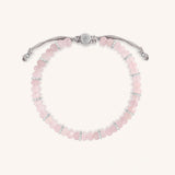 Heart’s Embrace Rose Quartz Drawstring Bracelet