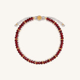 Energy of Vitality Garnet Drawstring Bracelet