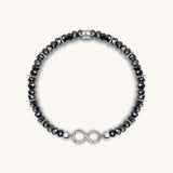 Eternal Protection Hematite Infinity Charm Bracelet