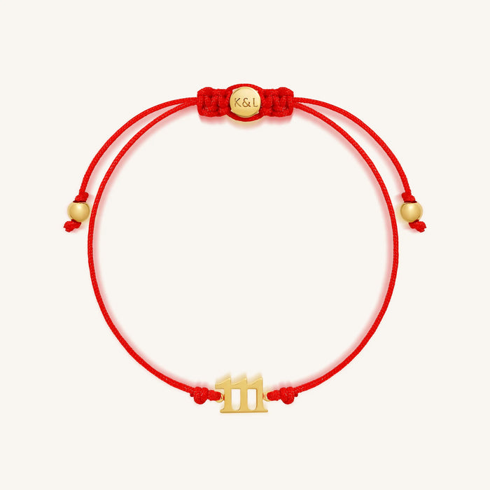 111 Manifestation Red String Bracelet
