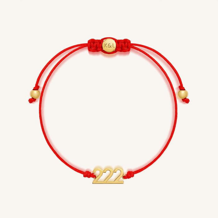 222 Harmony Red String Bracelet
