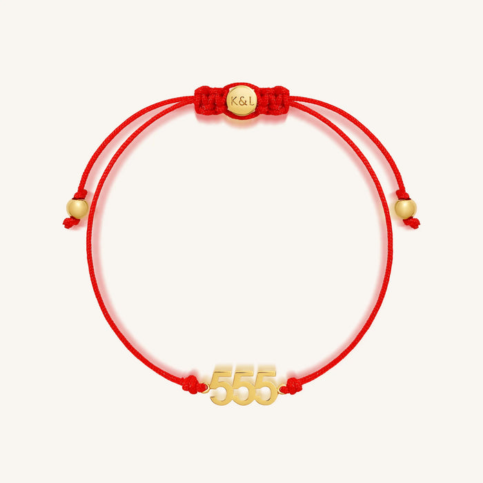 555 Transformation Red String Bracelet