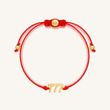 777 Fortune Red String Bracelet