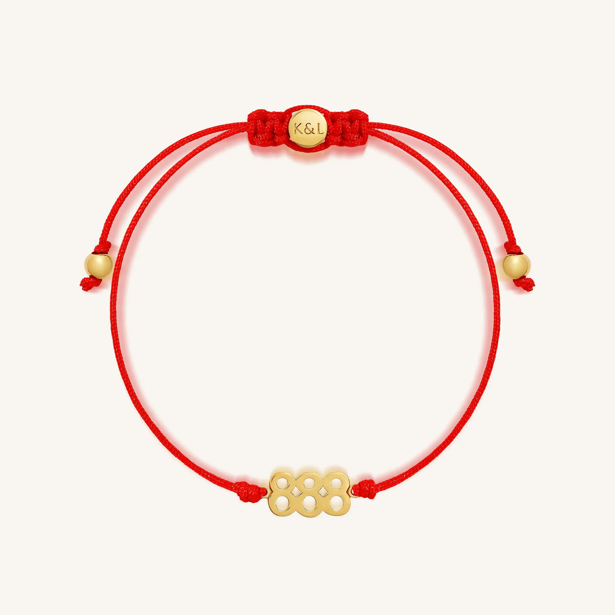 888 Abundance Red String Bracelet