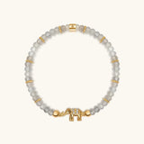 Mind Nourisher Labradorite Elephant Charm Bracelet