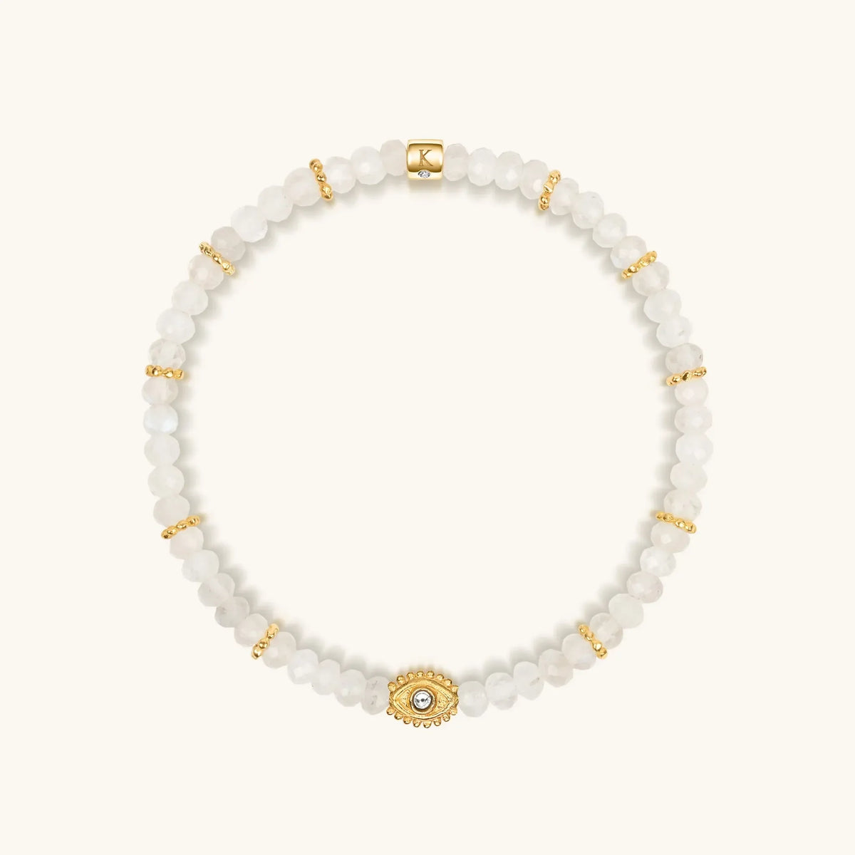 Soothing Warmth - Labradorite Moonstone Aquamarine Triple Summer Stack