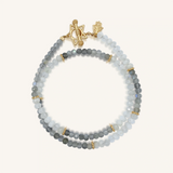 Celestial Path Moonstone Labradorite Star Wrap Bracelet