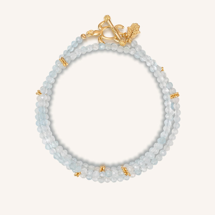 Emotional Strength Aquamarine Uniting Cultures Turtle Wrap