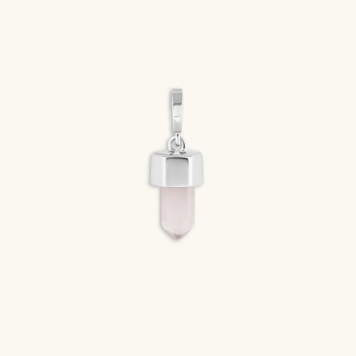 Absolute Adoration Rose Quartz Pointer Charm