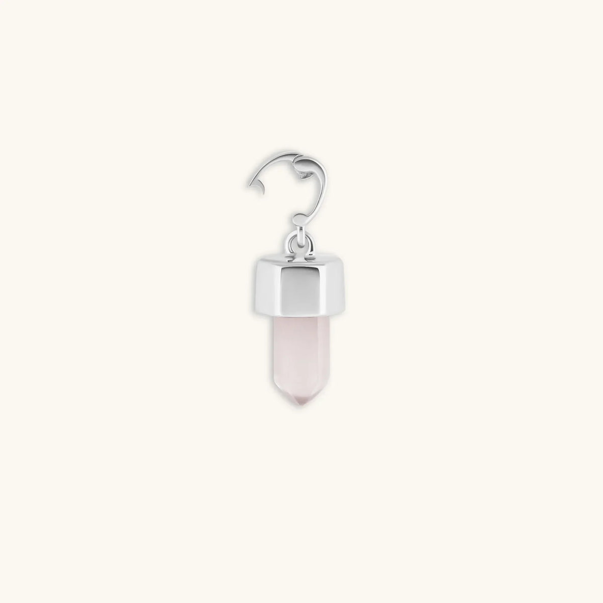 Absolute Adoration Rose Quartz Pointer Charm
