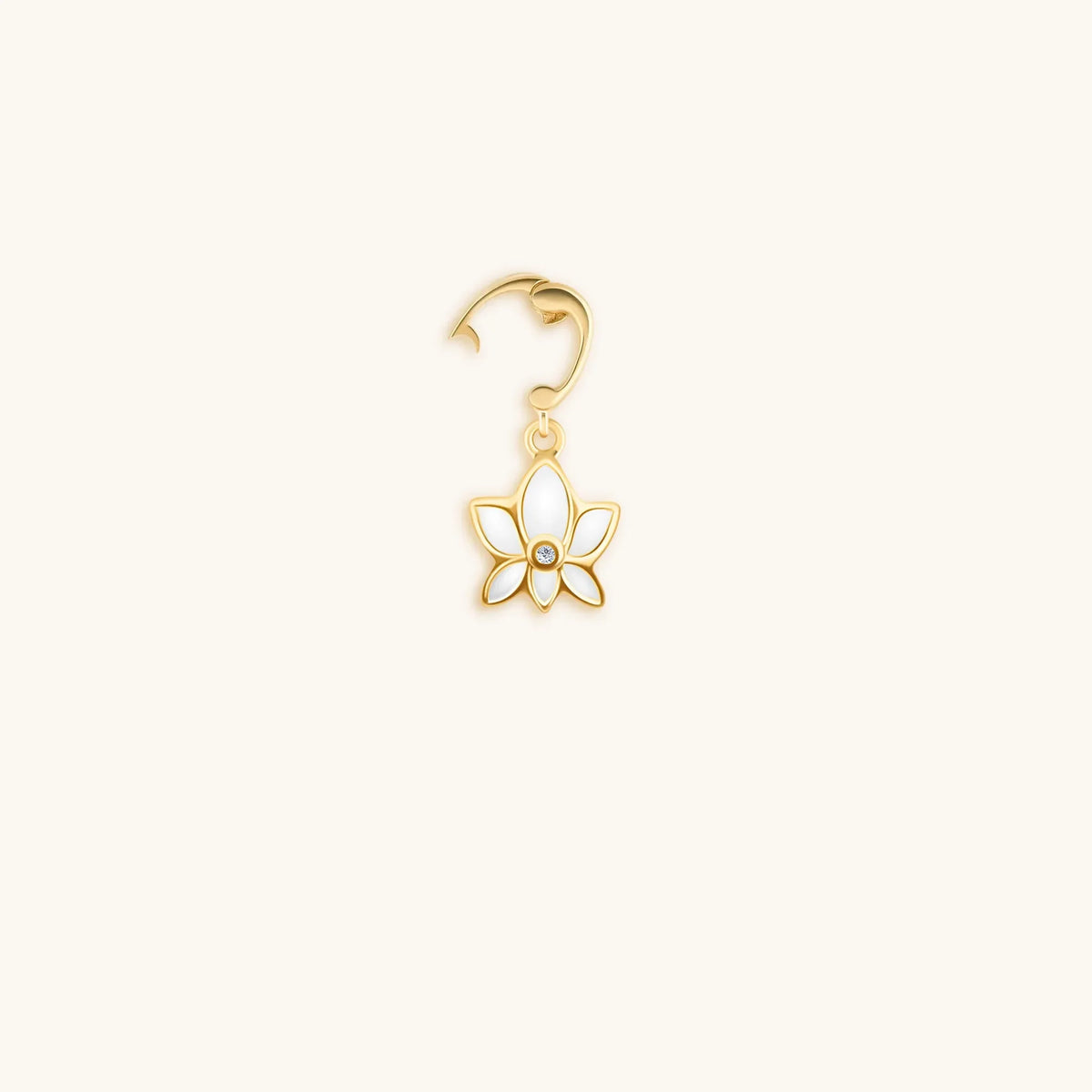 Serene Awakening Gold Lotus Charm