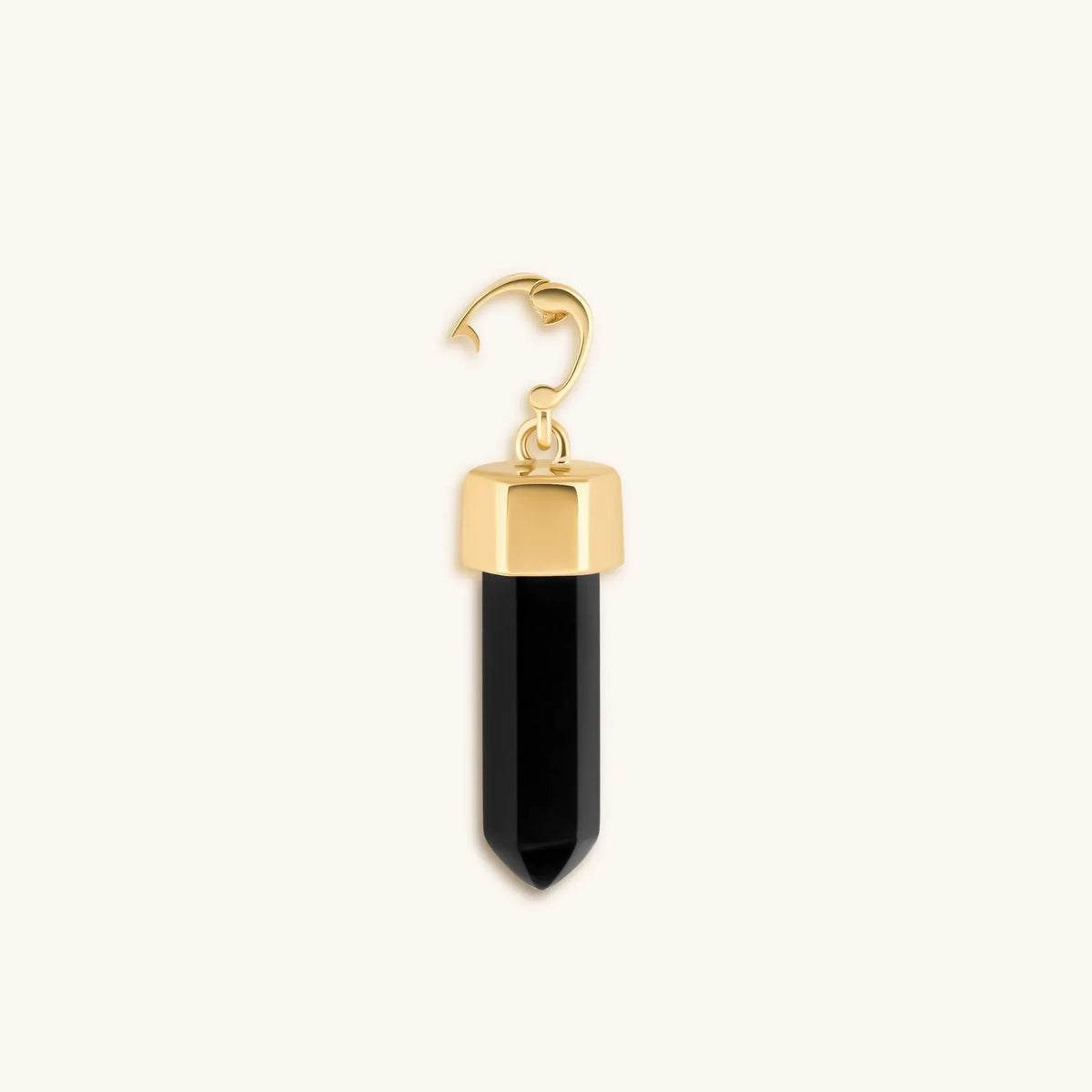 Earthly Guardian Black Onyx Pointer Charm