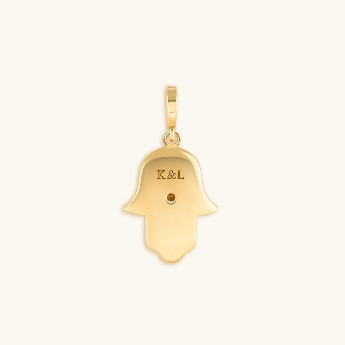 Glory & Grace Gold Patterned Hamsa Charm