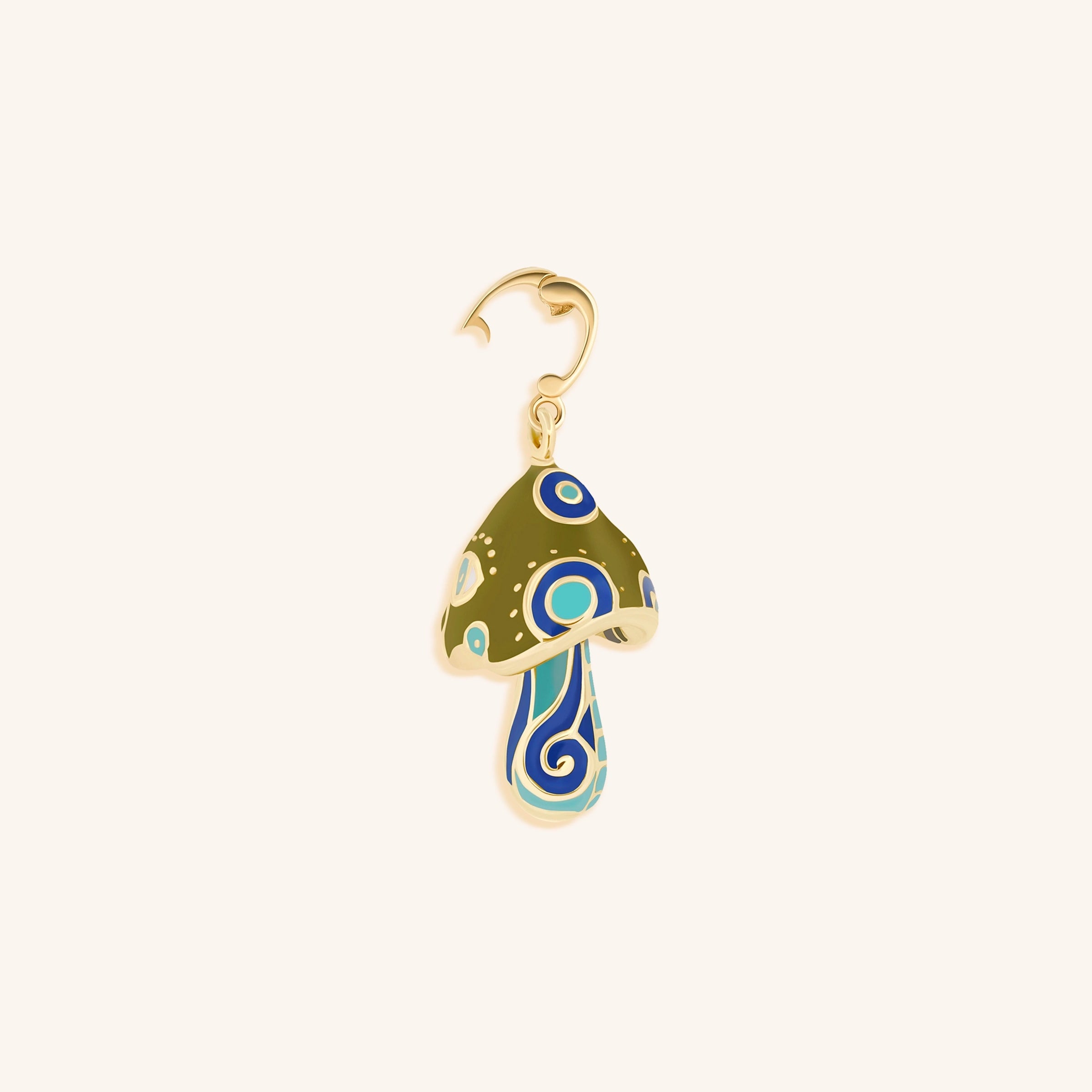 Earthly Wisdom Mushroom Charm
