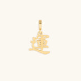 Prosperity & Abundance Kanji “Lucky” Gold Charm