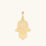 Blessed Protection Gold Hamsa Charm