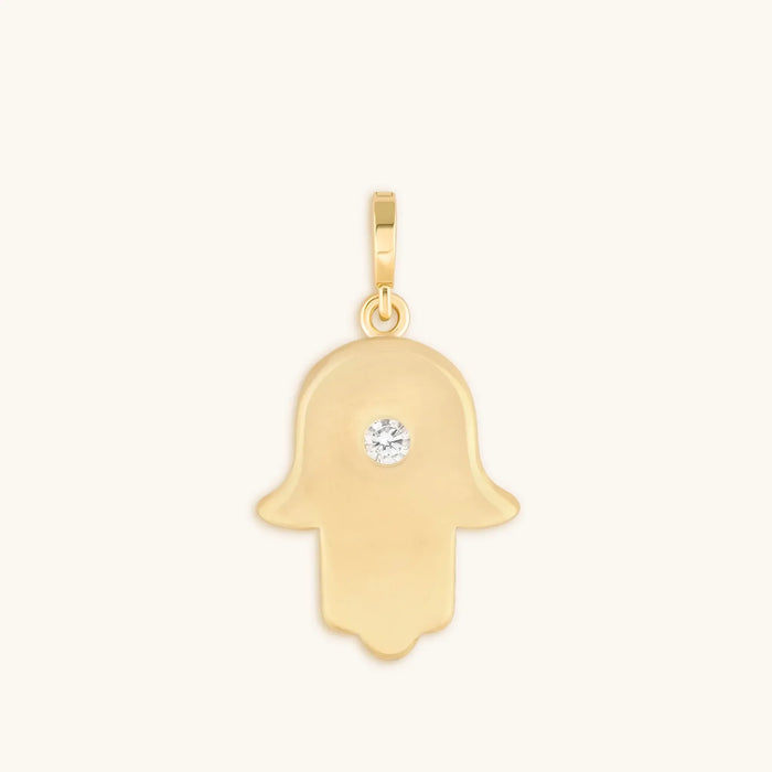 Blessed Protection Gold Hamsa Charm