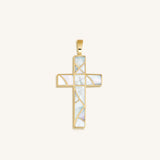Faithful Abundance Cross Mother of Pearl Charm