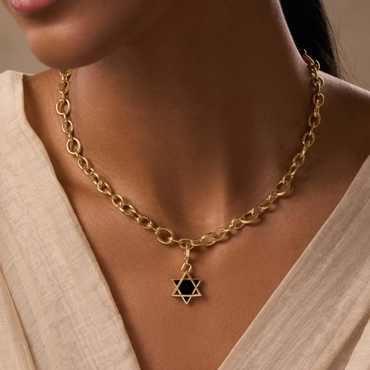 Faithful Discernment Black Onyx Star of David Pendant – image 2