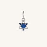 Perceptive Wisdom Lapis Lazuli Star of David Silver Pendant