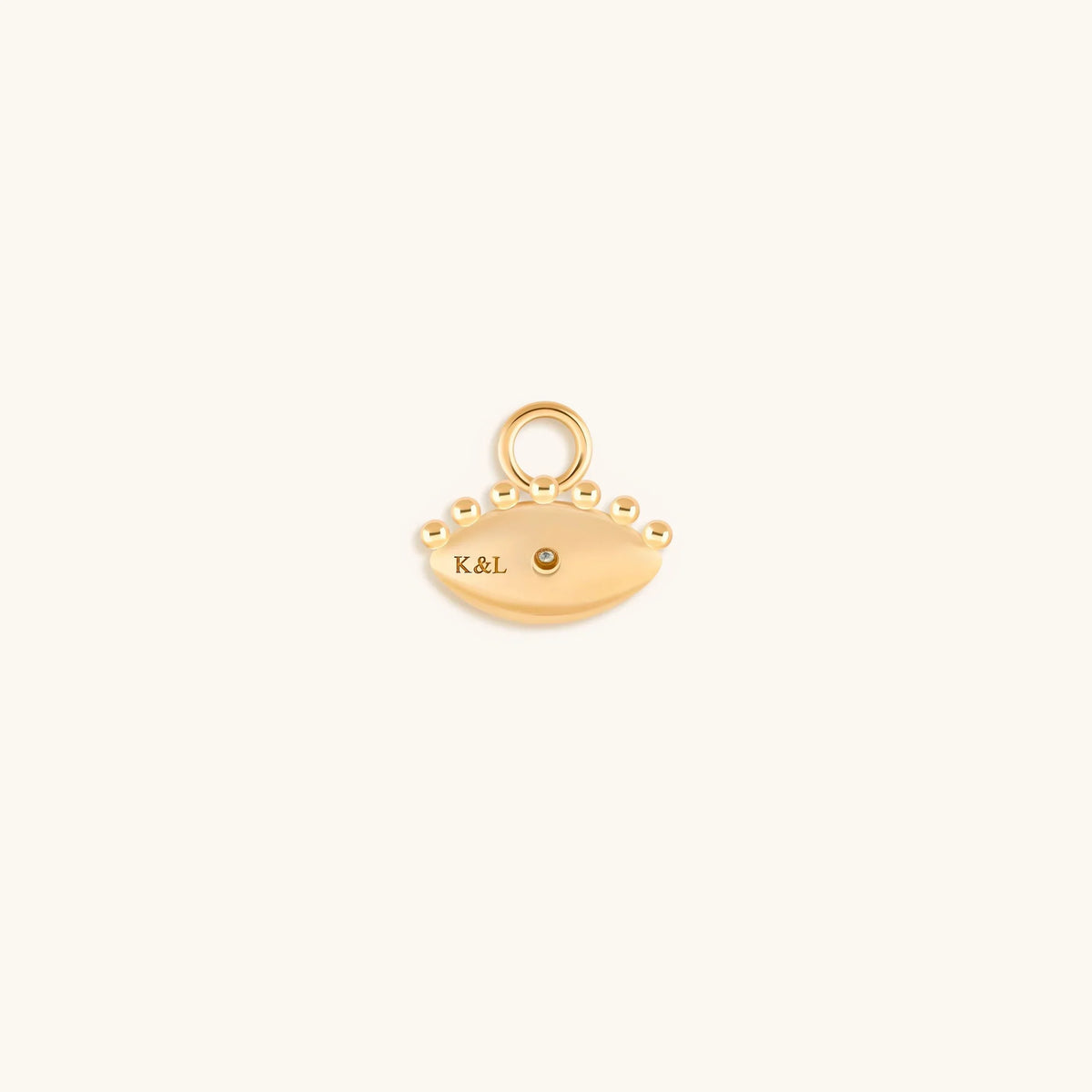 Fortune's Shield - Gold Evil Eye Earring Charm
