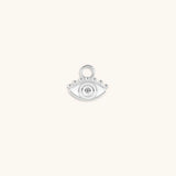 Fortune's Shield - Silver Evil Eye Earring Charm