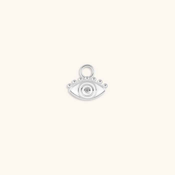 Fortune's Shield - Silver Evil Eye Earring Charm