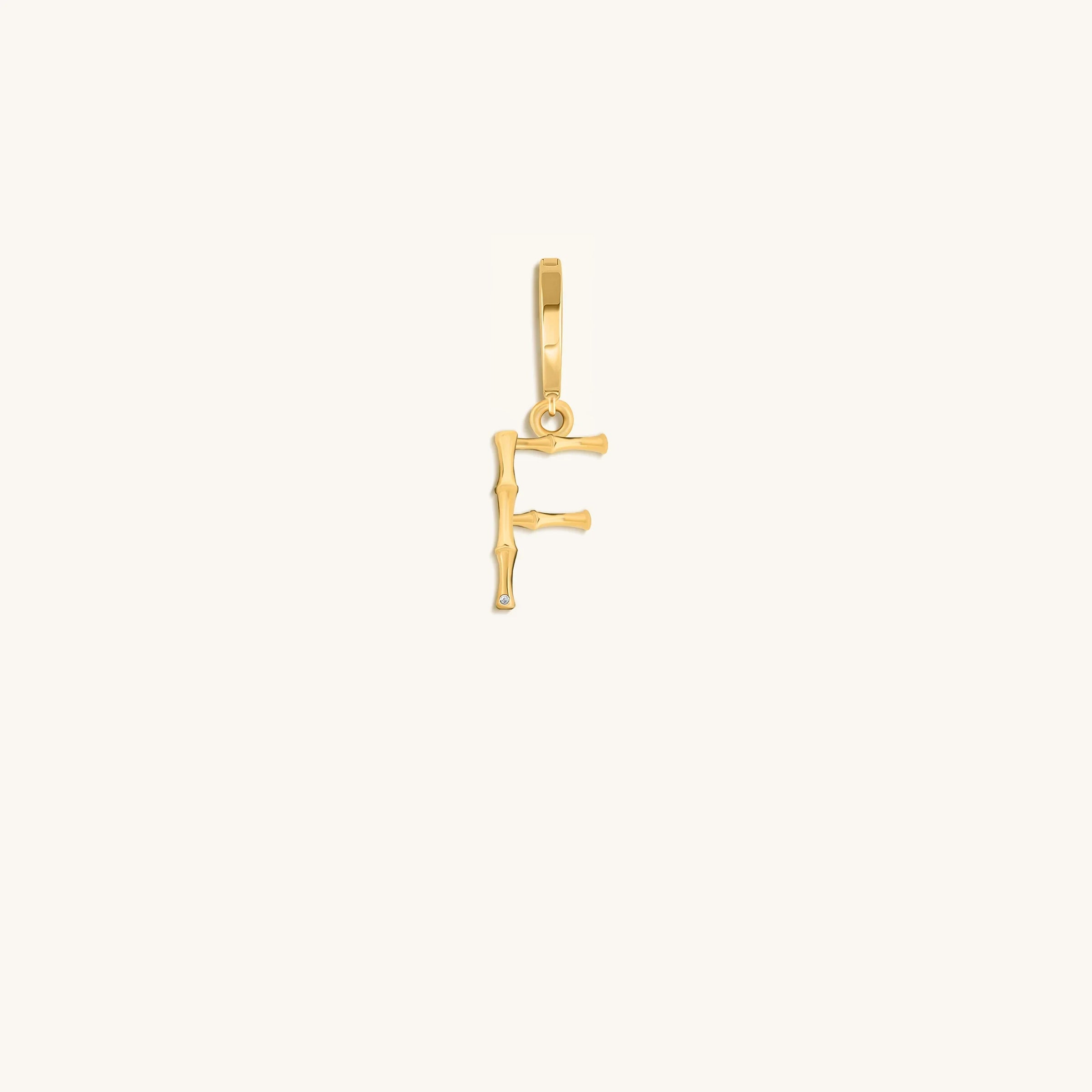 Peaceful Admiration Bamboo Initial Gold Charms