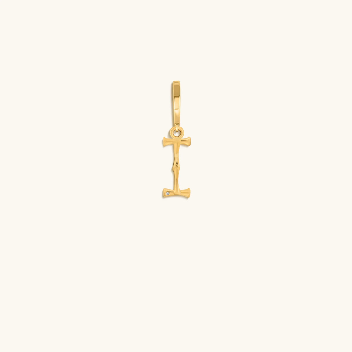Peaceful Admiration Bamboo Initial Gold Charms