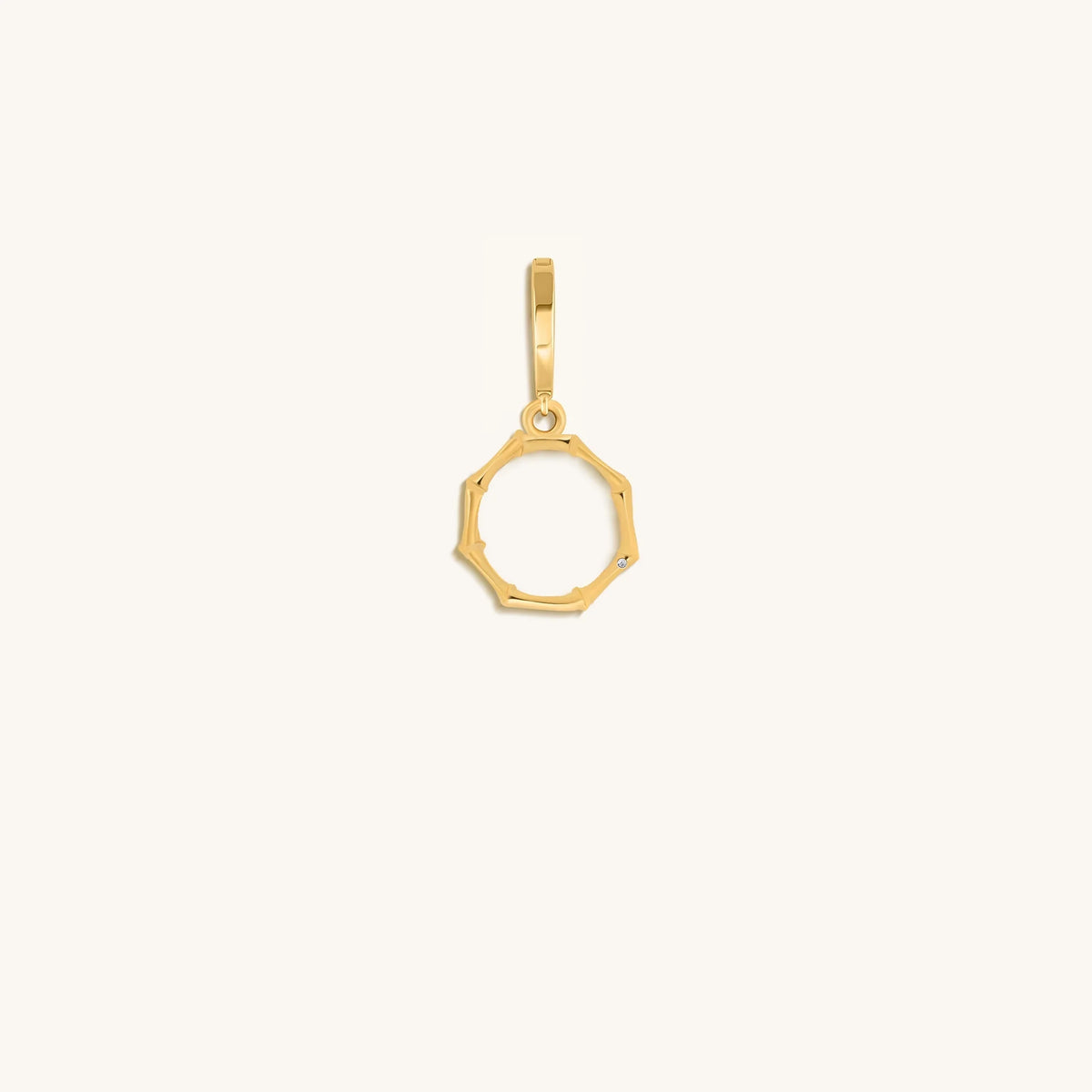 Peaceful Admiration Bamboo Initial Gold Charms