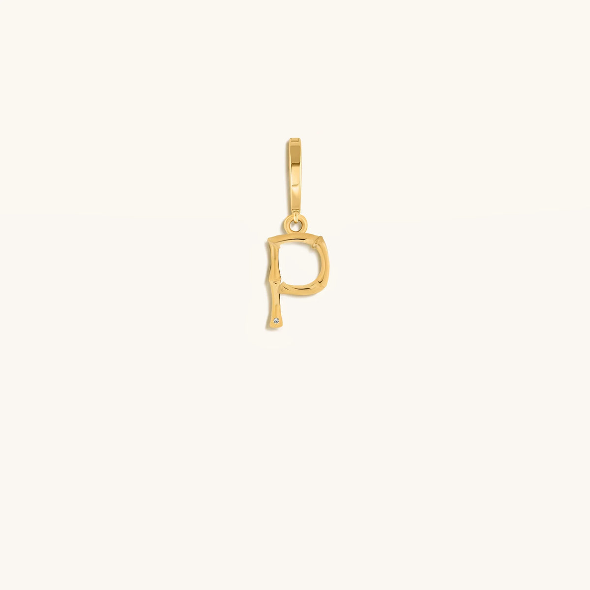 Peaceful Admiration Bamboo Initial Gold Charms