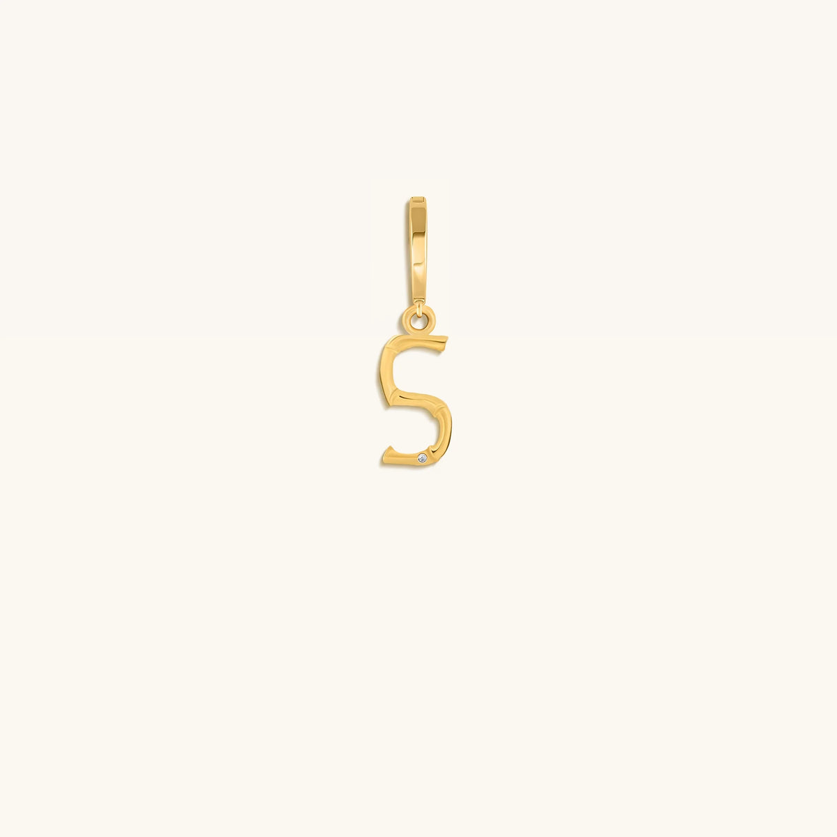 Peaceful Admiration Bamboo Initial Gold Charms