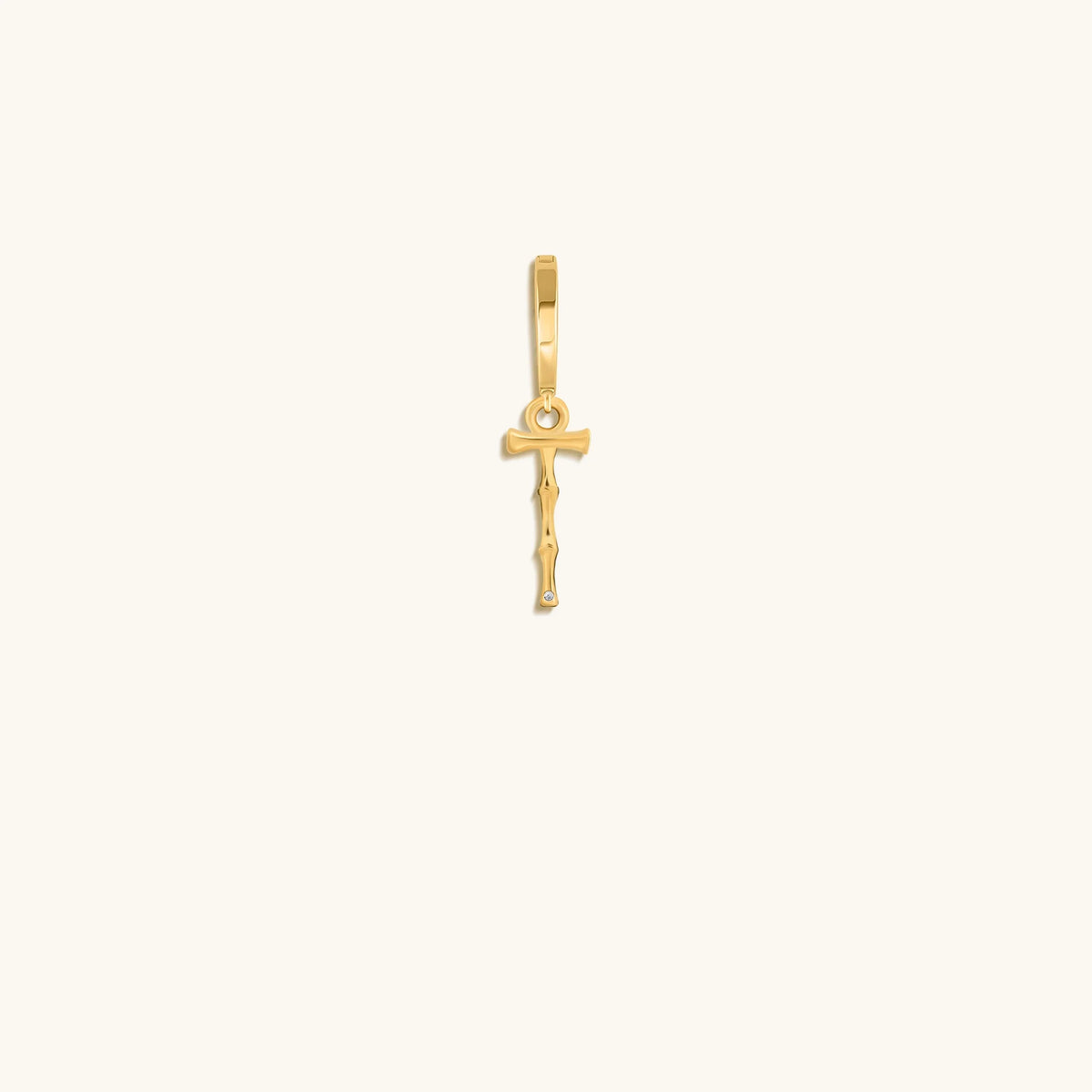 Peaceful Admiration Bamboo Initial Gold Charms