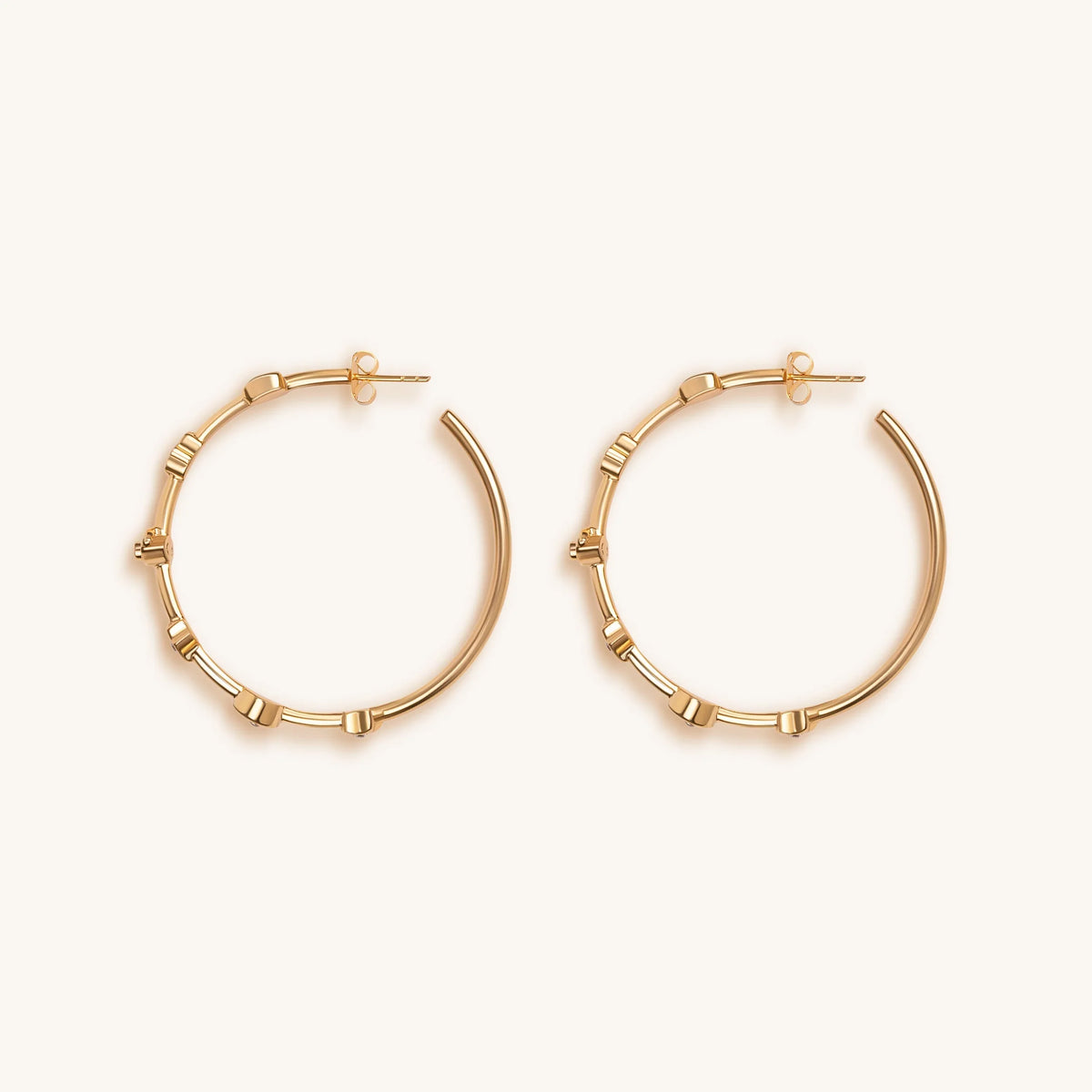 Universal Spirituality Multi Symbol Hoop Earrings
