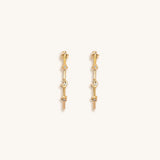 Universal Spirituality Multi Symbol Hoop Earrings