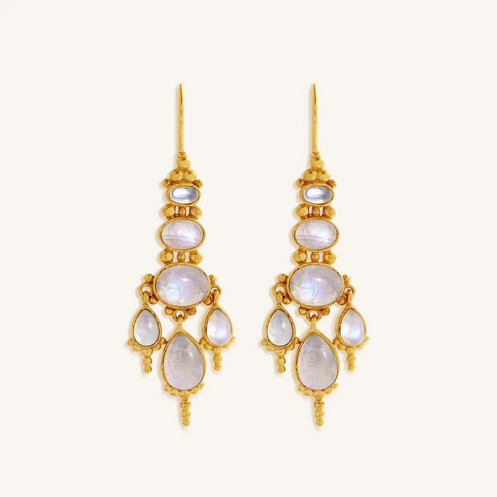 Celestial Glow Moonstone Earrings