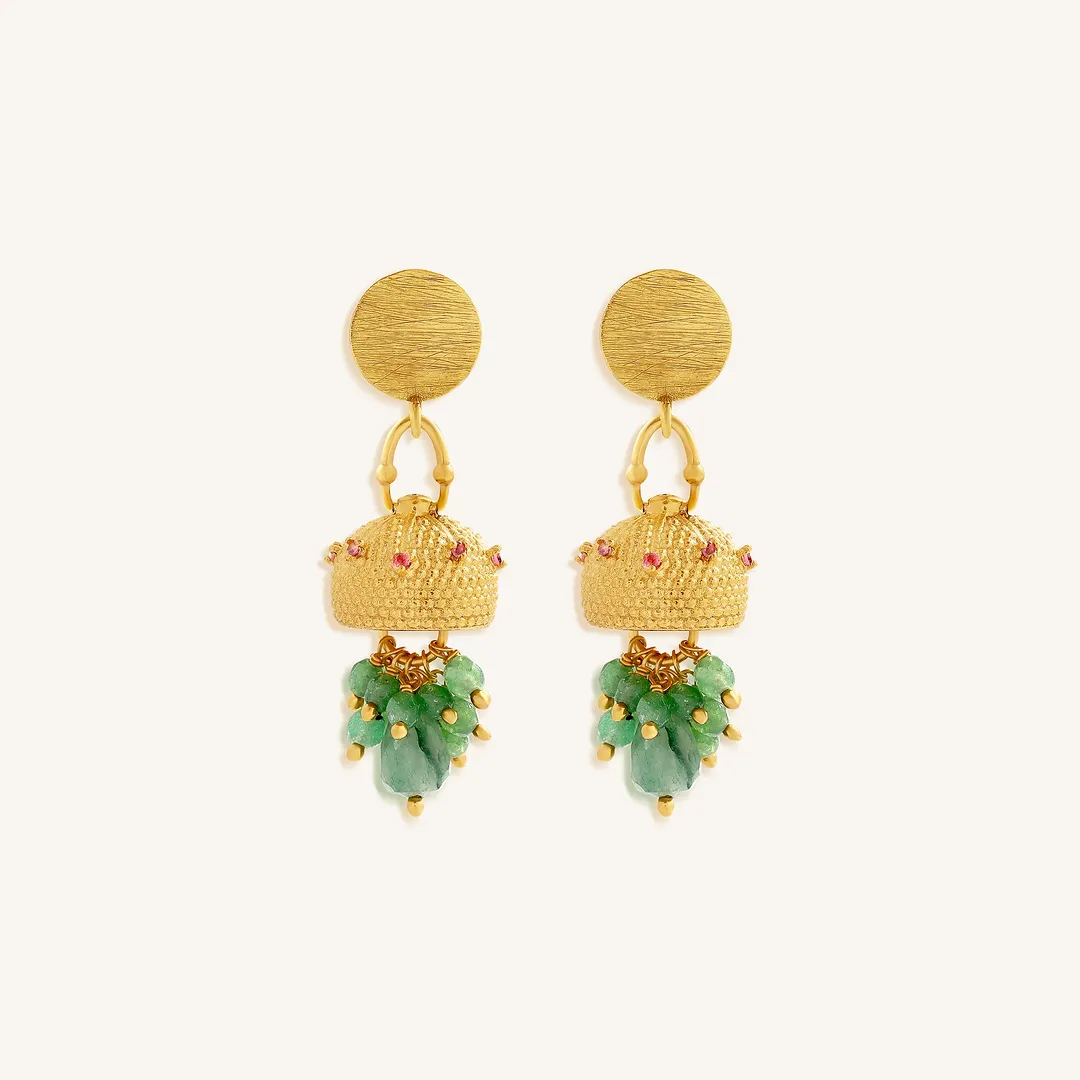 Flowing Harmony Jade Dangle Earrings