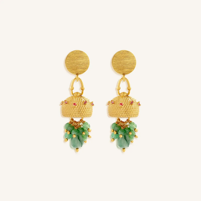 Flowing Harmony Jade Dangle Earrings