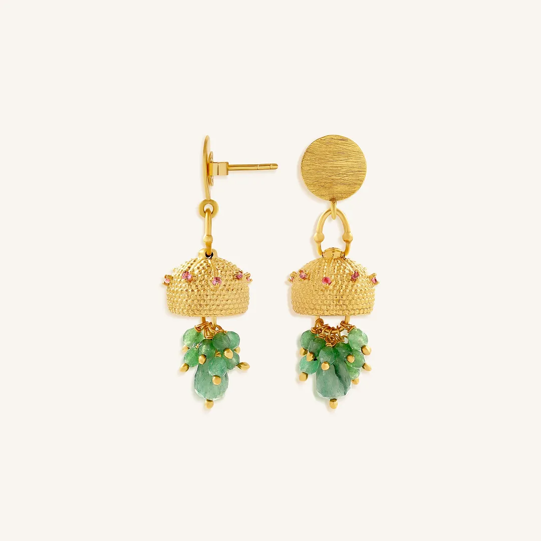 Flowing Harmony Jade Dangle Earrings